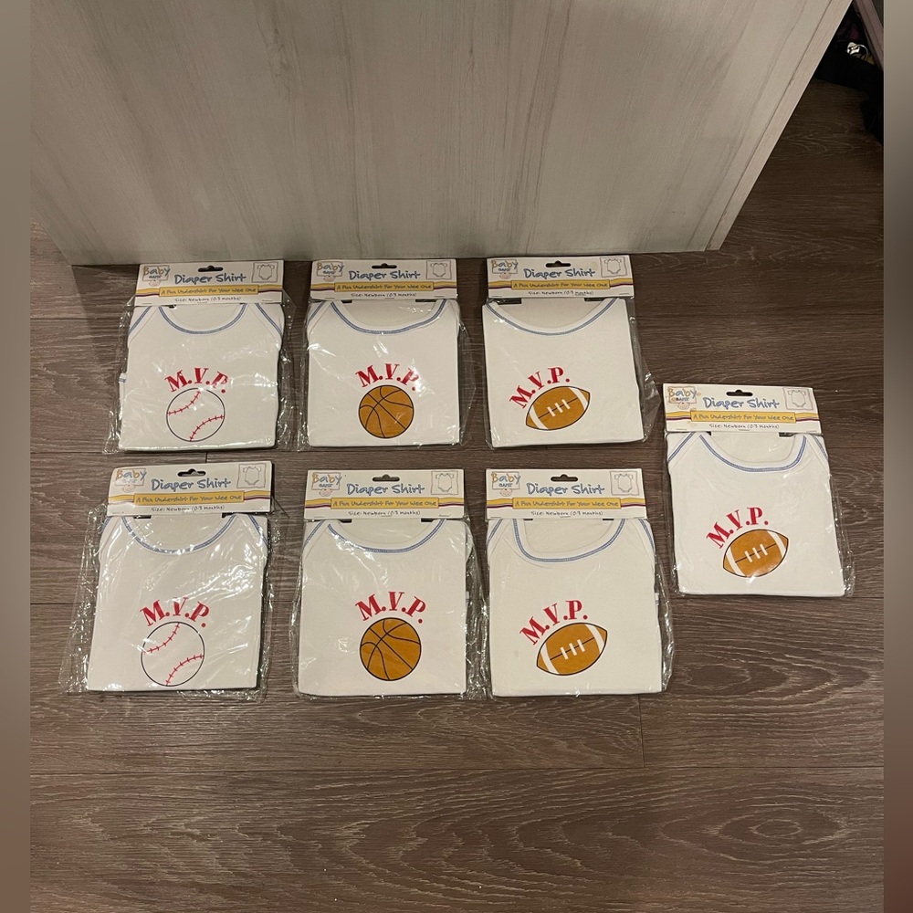 Baby Ganz MVP Diaper Shirt / Undershirt Size 0-3 Months